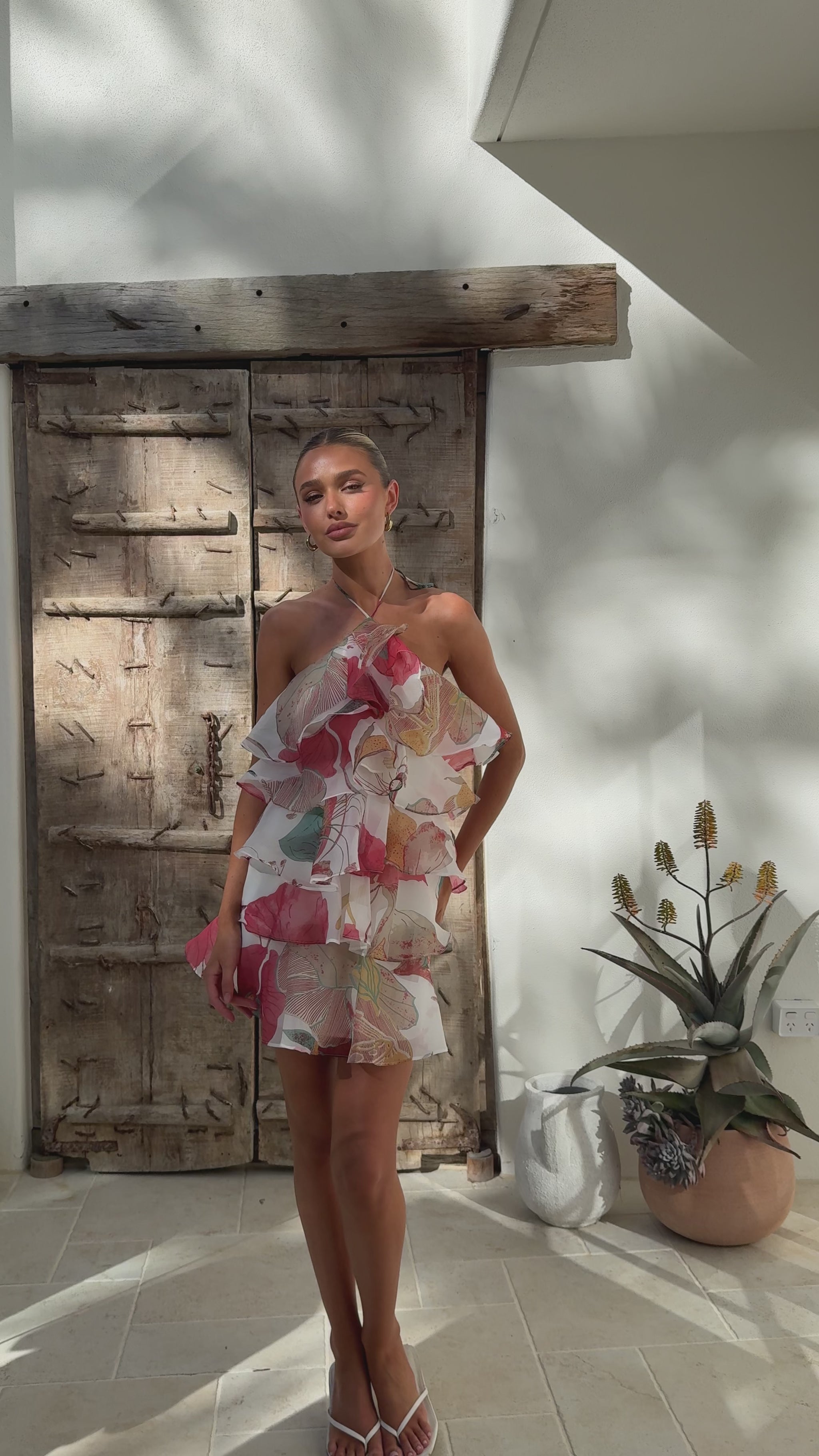 Soho Mini Dress - Blush Lotus - Billy J