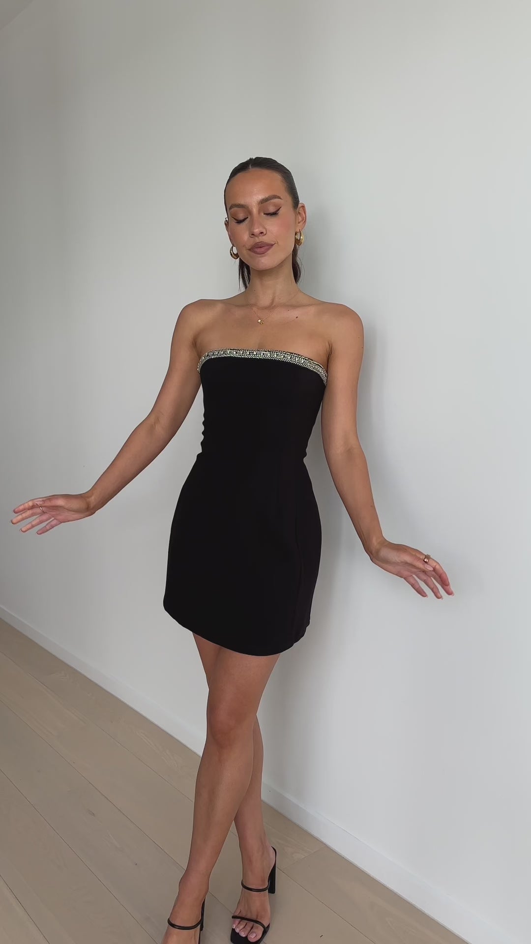 Athena Mini Dress - Black