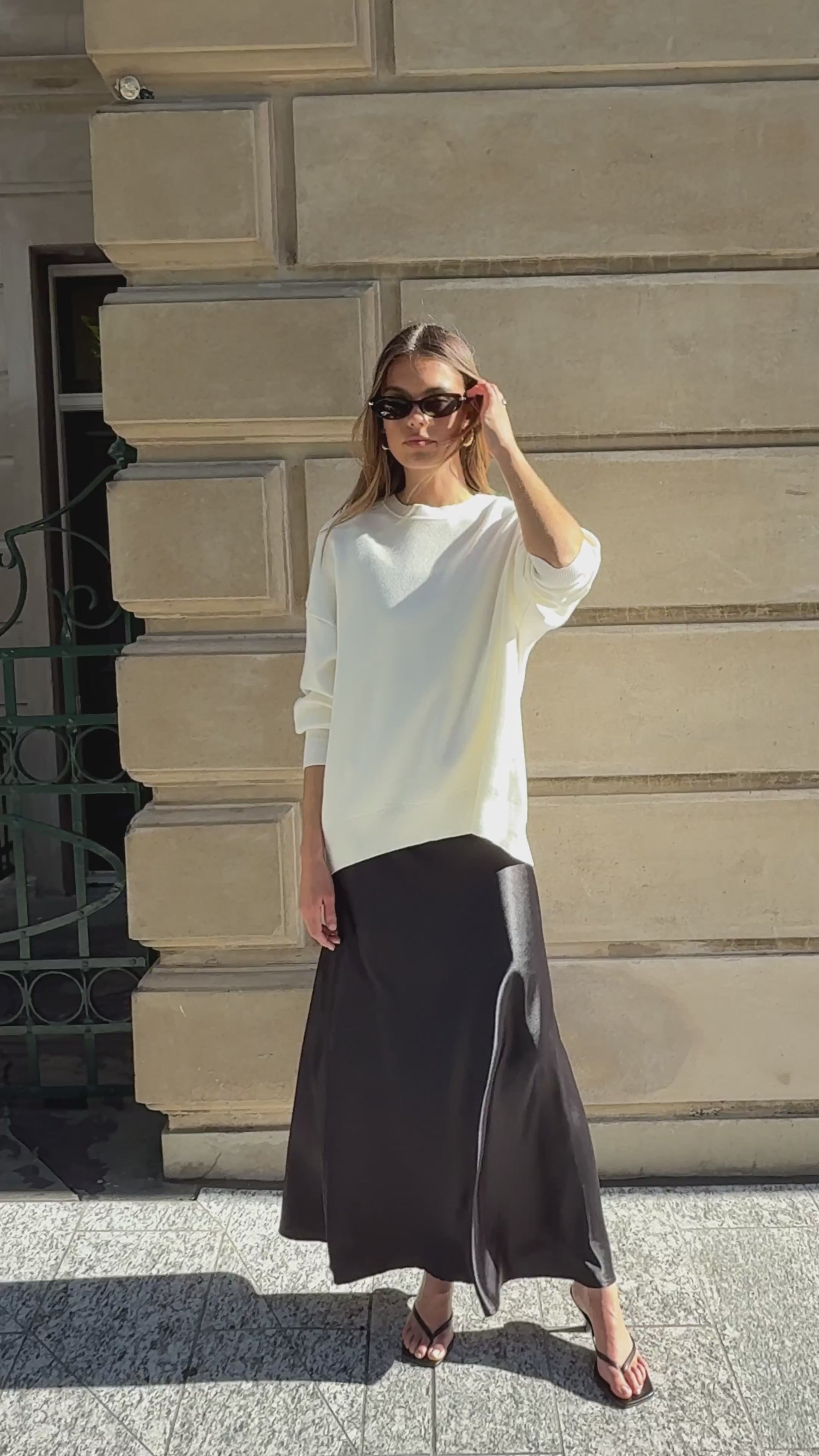 Celeste Sweater - White - Billy J