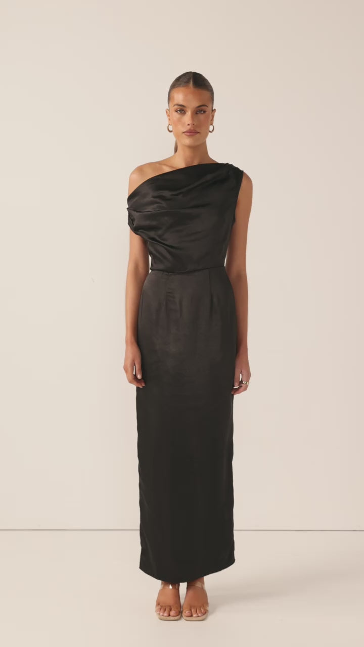 Load video: Harlowe Maxi Dress - Black