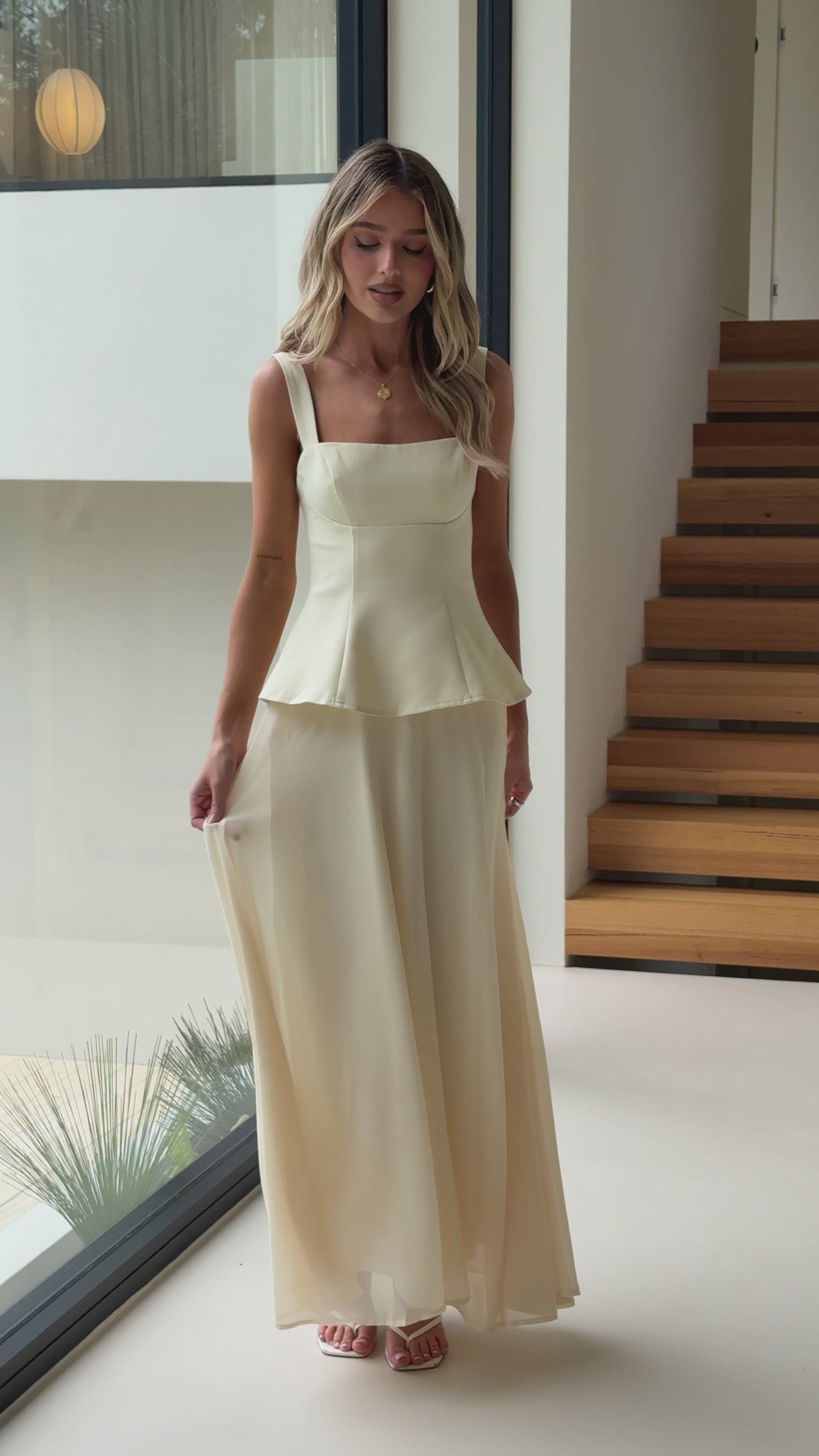 Load video: Katarina Maxi Dress - Butter - Billy J