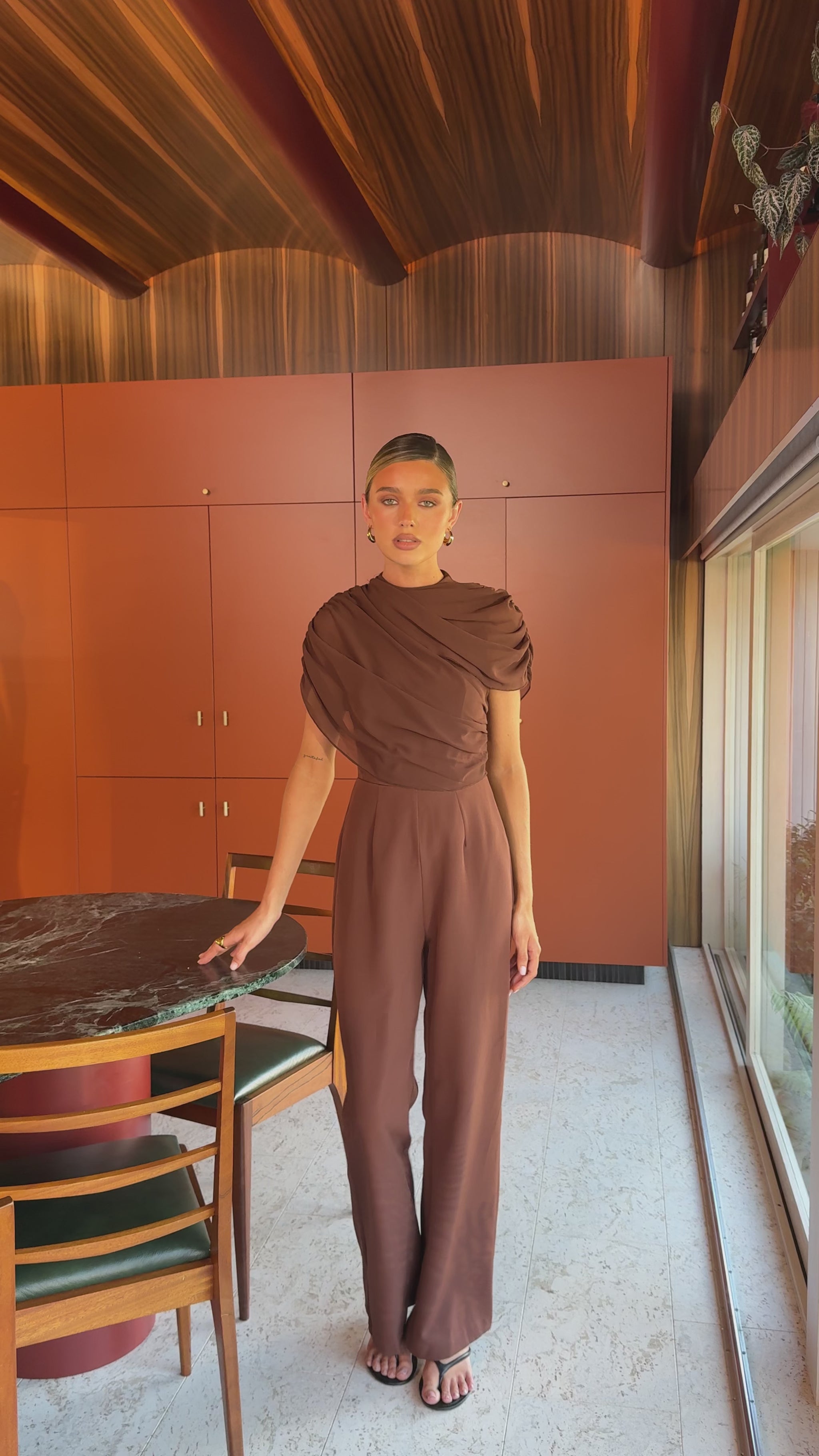 Zahina Jumpsuit - Chocolate - Billy J