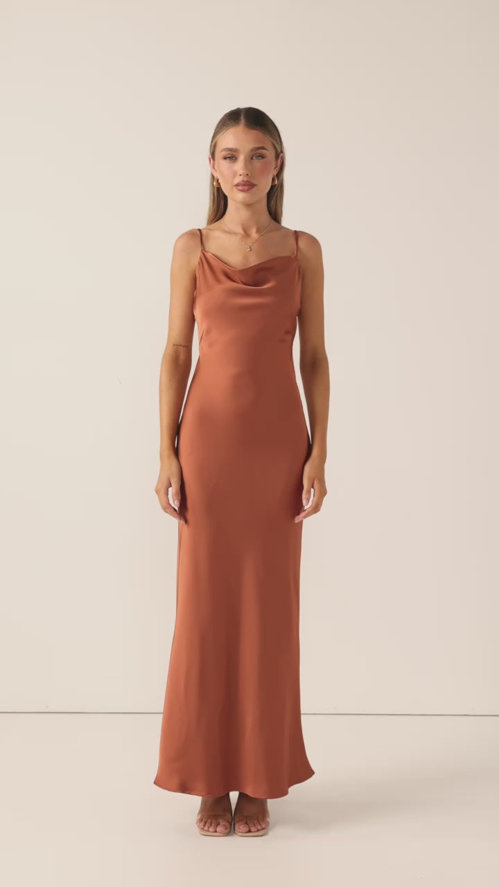 Willow Maxi Dress - Copper - Billy J