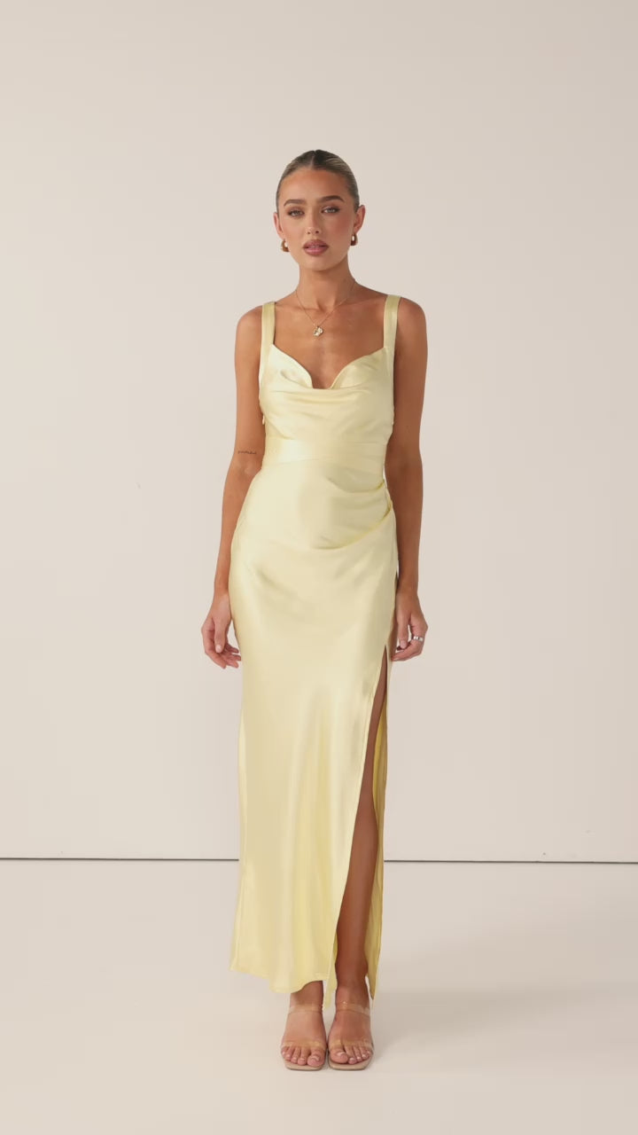 Zendaya Maxi Dress - Yellow - Billy J