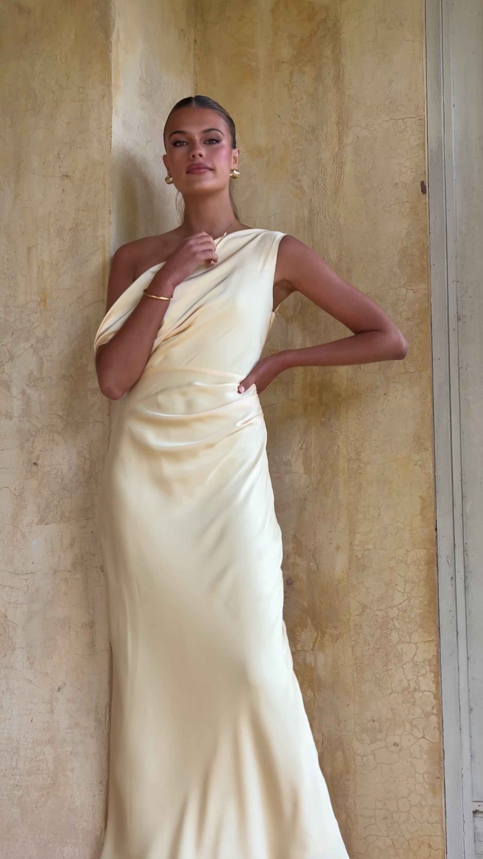 Gigi Maxi Dress - Lemon - Billy J