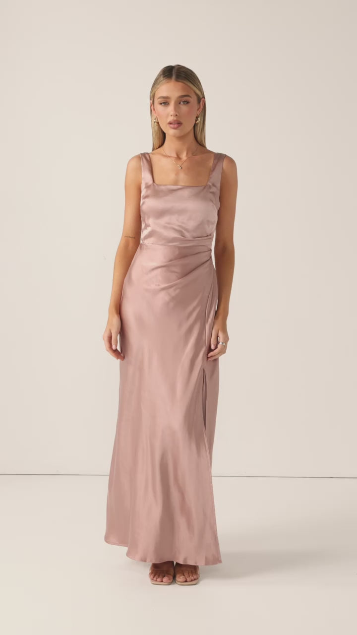 Alaria Maxi Dress - Dusty Pink - Billy J