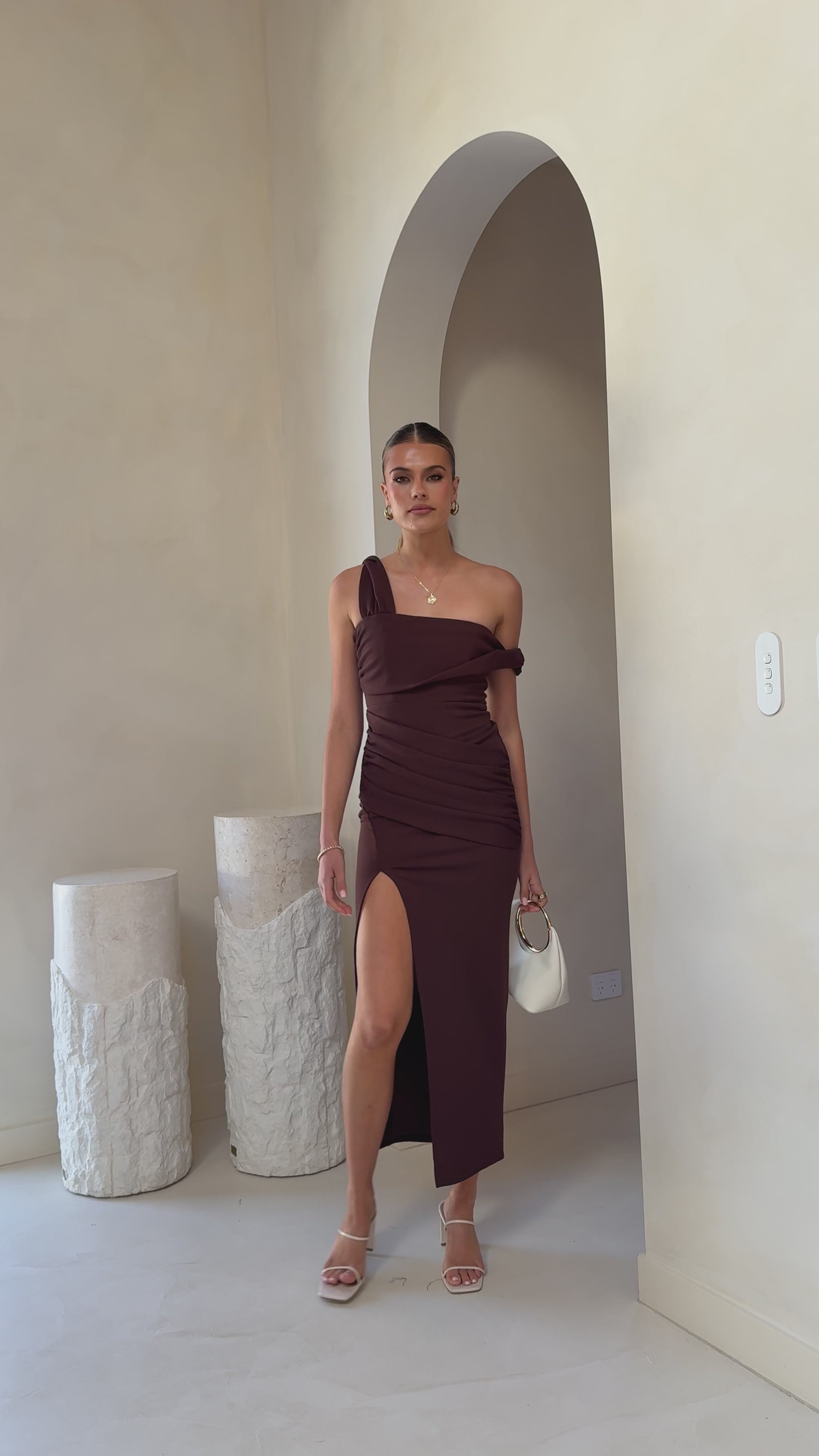 Gardenia Maxi Dress - Chocolate - Billy J