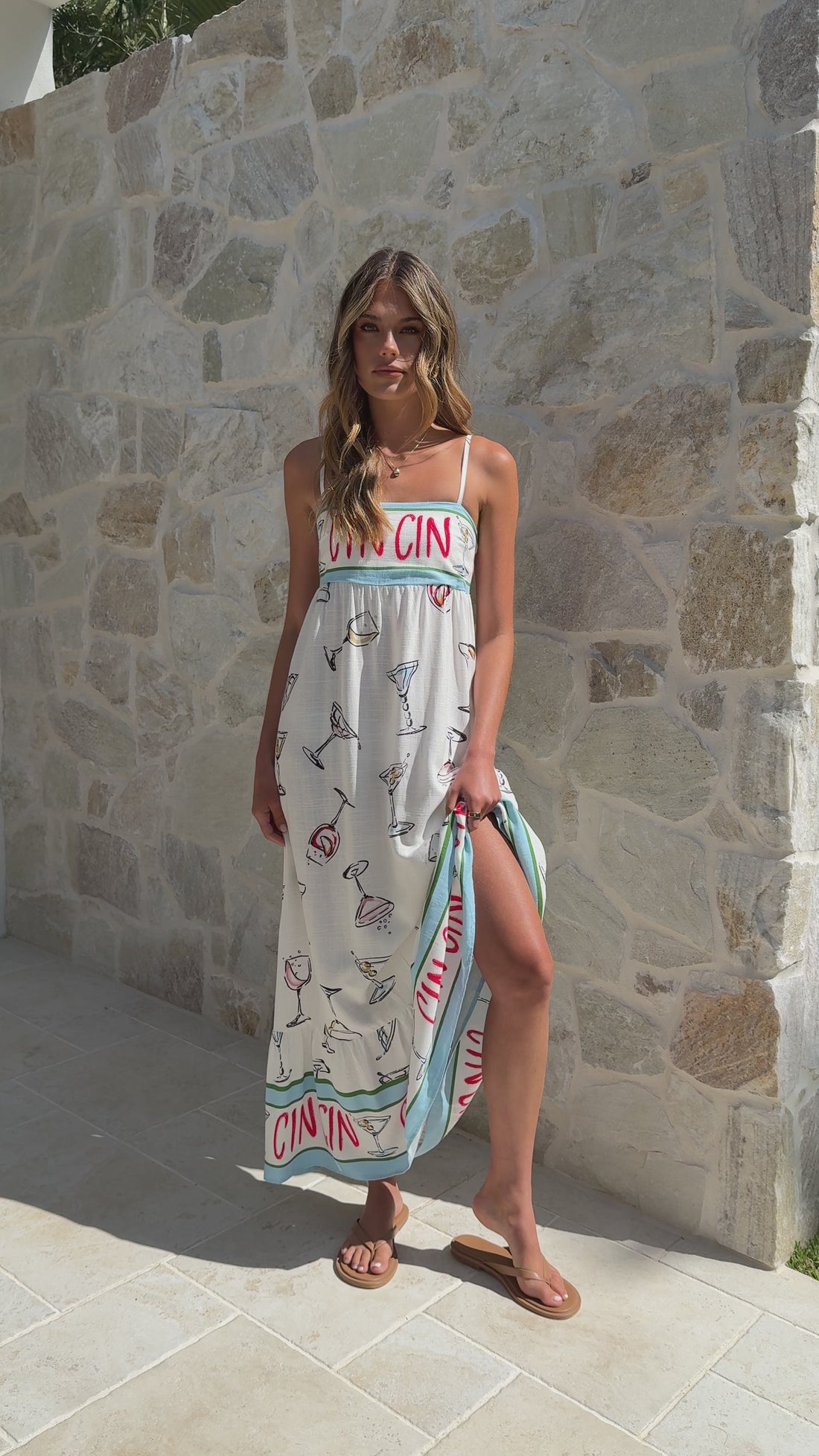 Tanicia Maxi Dress - Cin Cin Print - Billy J