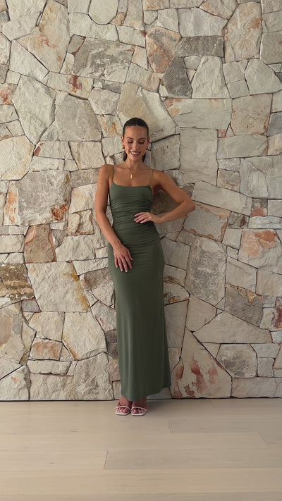 Load and play video in Gallery viewer, Summer Solstice Maxi Dress - Olive
