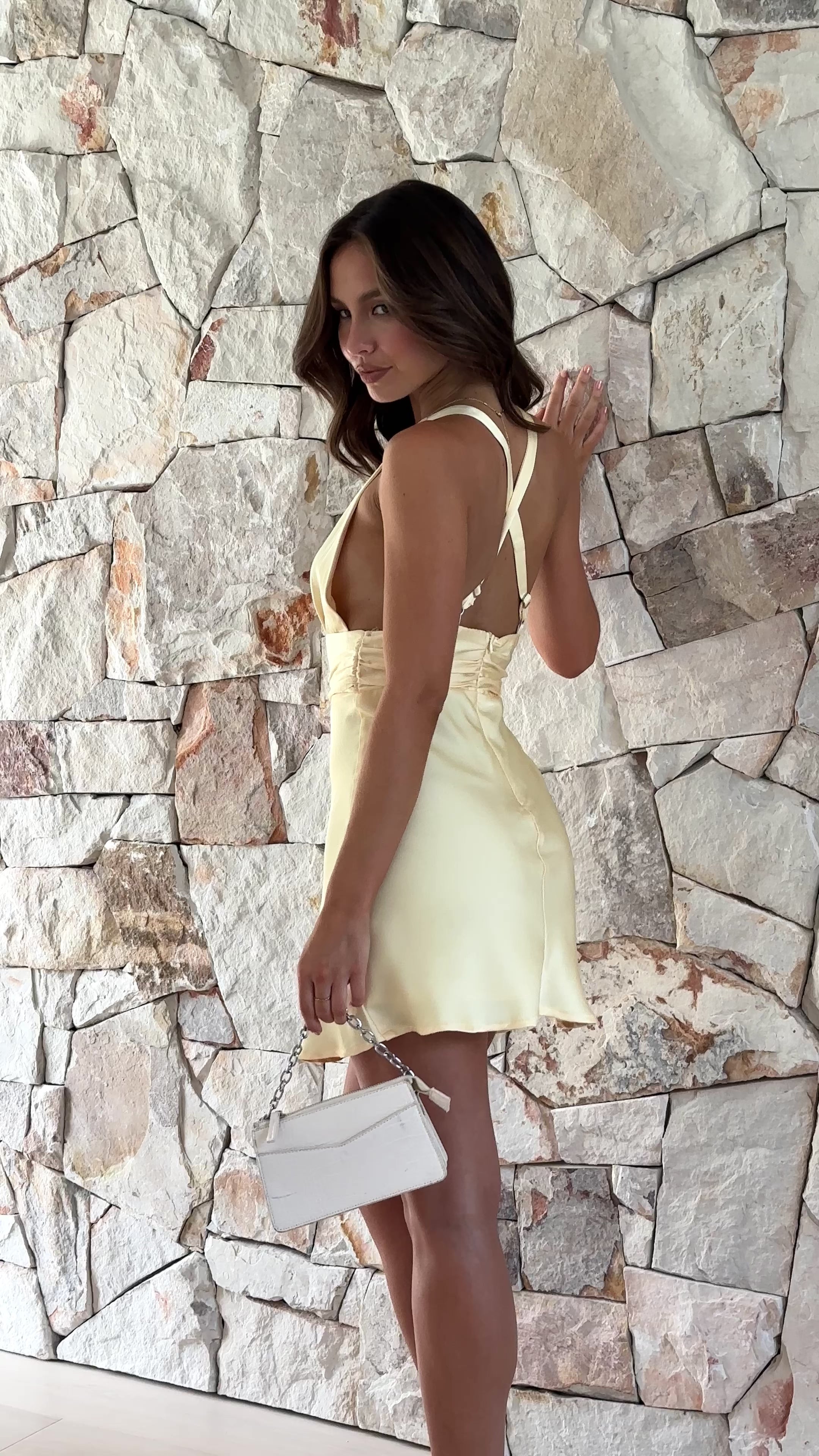 Cassida Mini Dress - Yellow
