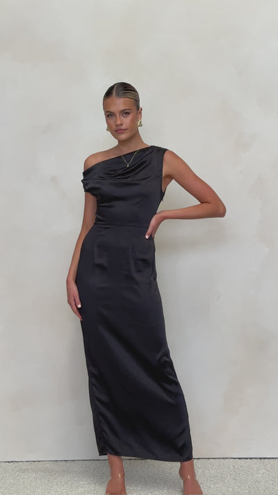 Load and play video in Gallery viewer, Harlowe Maxi Dress - Black
