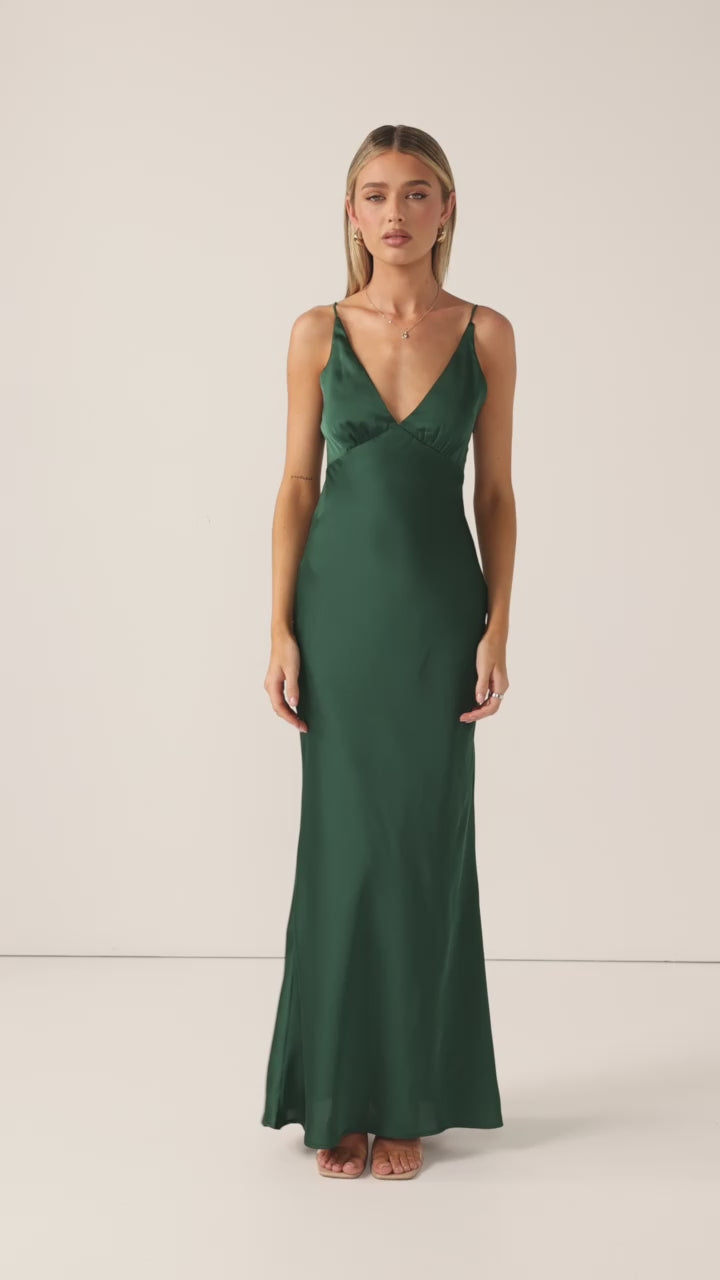 Ziah Maxi Dress - Emerald - Billy J