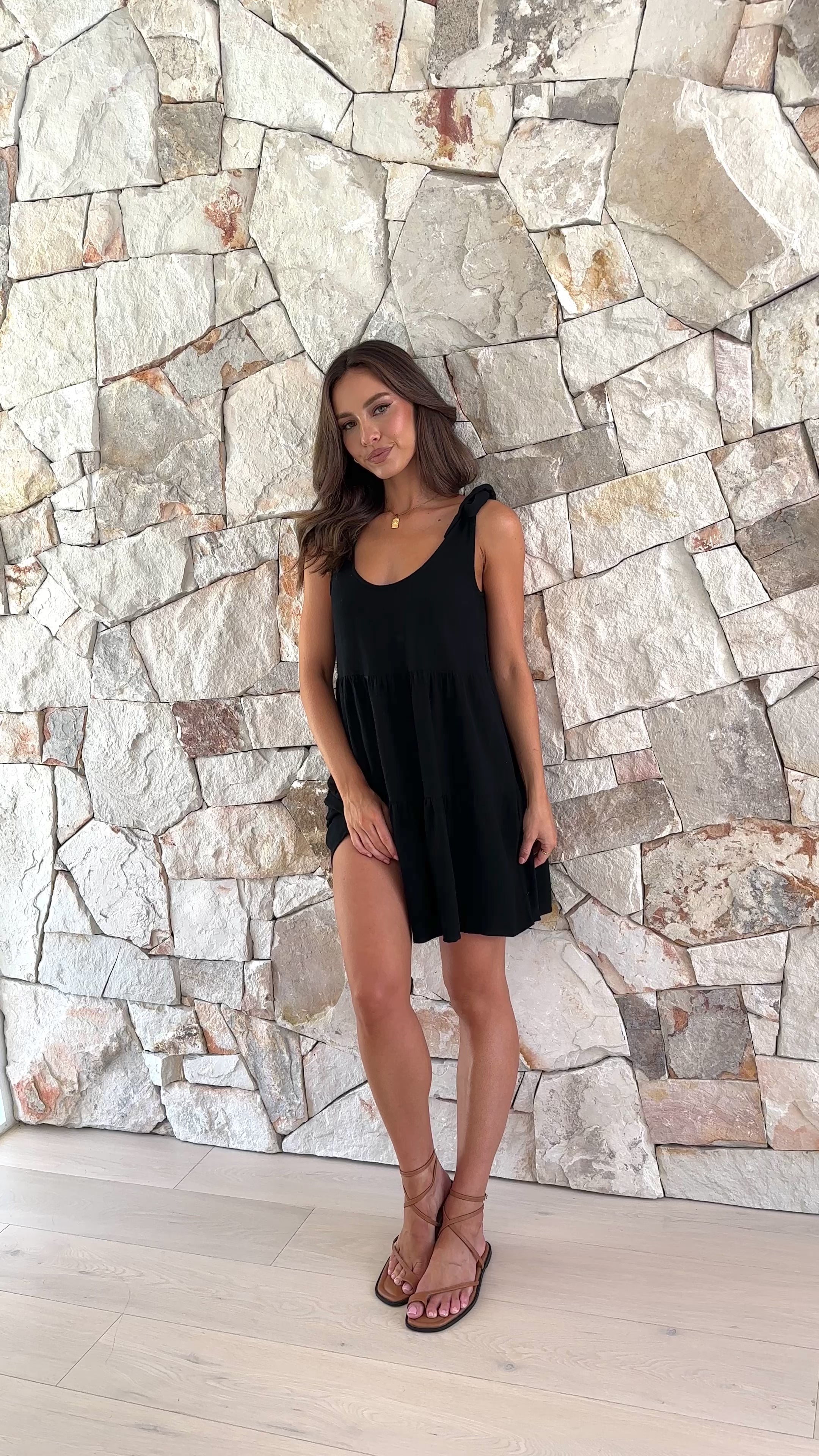 Natalie Mini Dress - Black