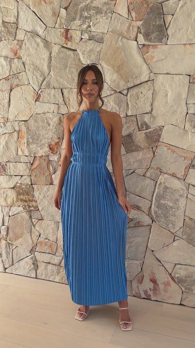 Load and play video in Gallery viewer, Frances Maxi Dress - Blue

