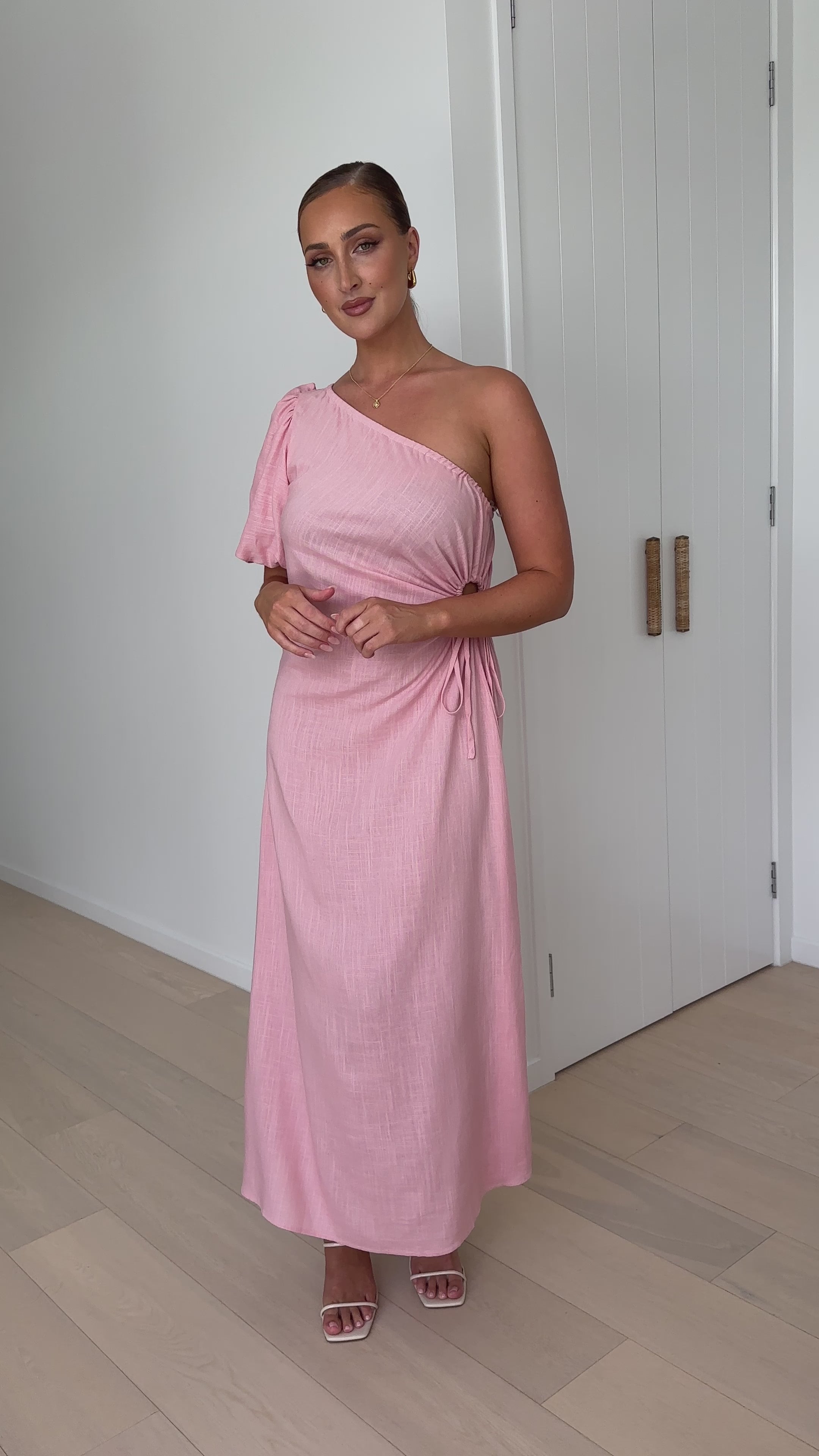 Suzie Midi Dress - Baby Pink