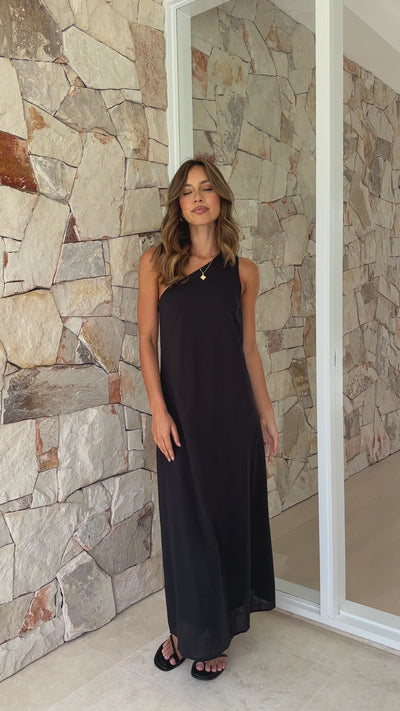 Load and play video in Gallery viewer, Stormi Maxi Dress - Black
