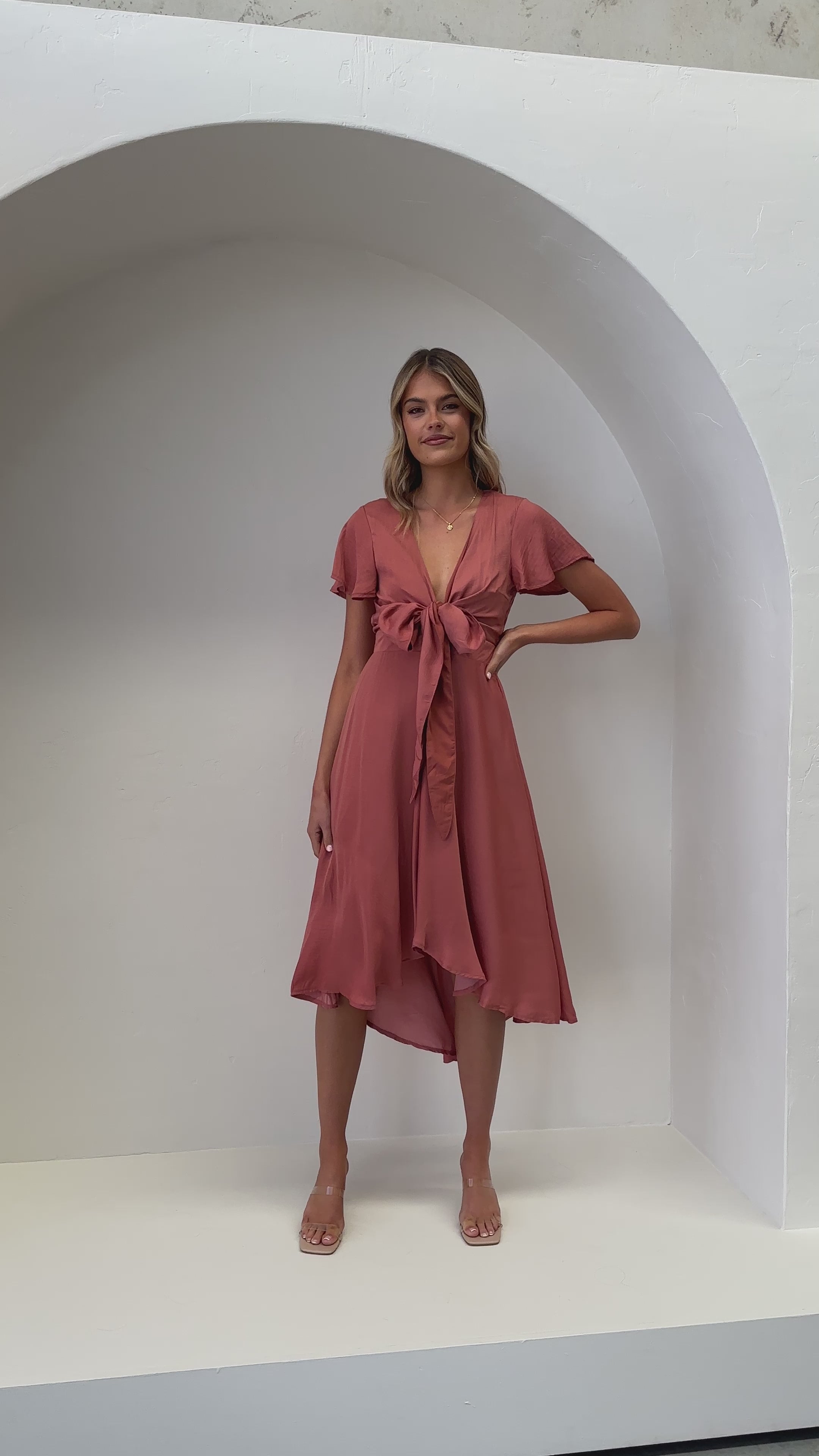 Sunny Daze Dress - Baked Rose