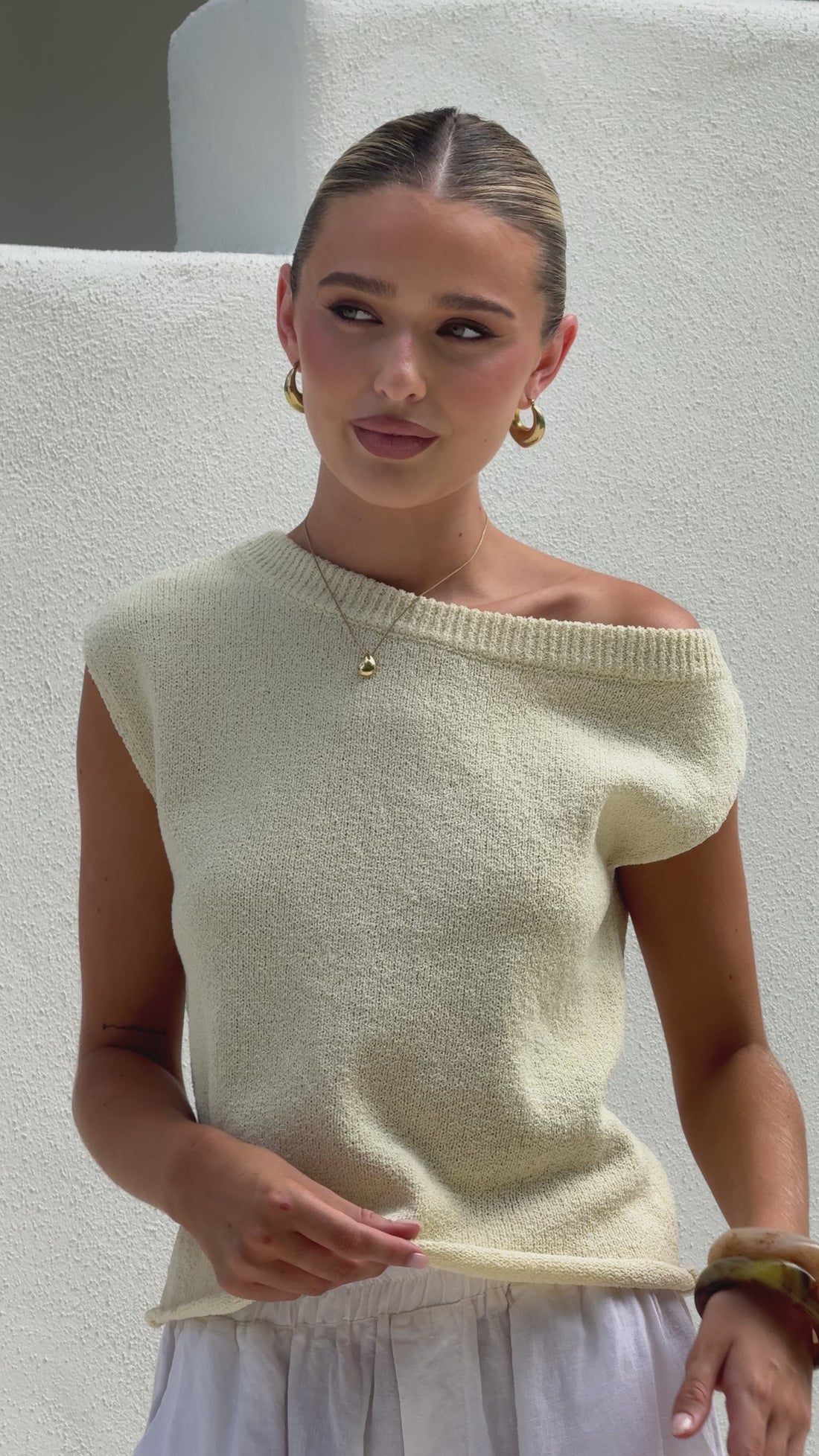 Robin Off Shoulder Top - Butter - Billy J