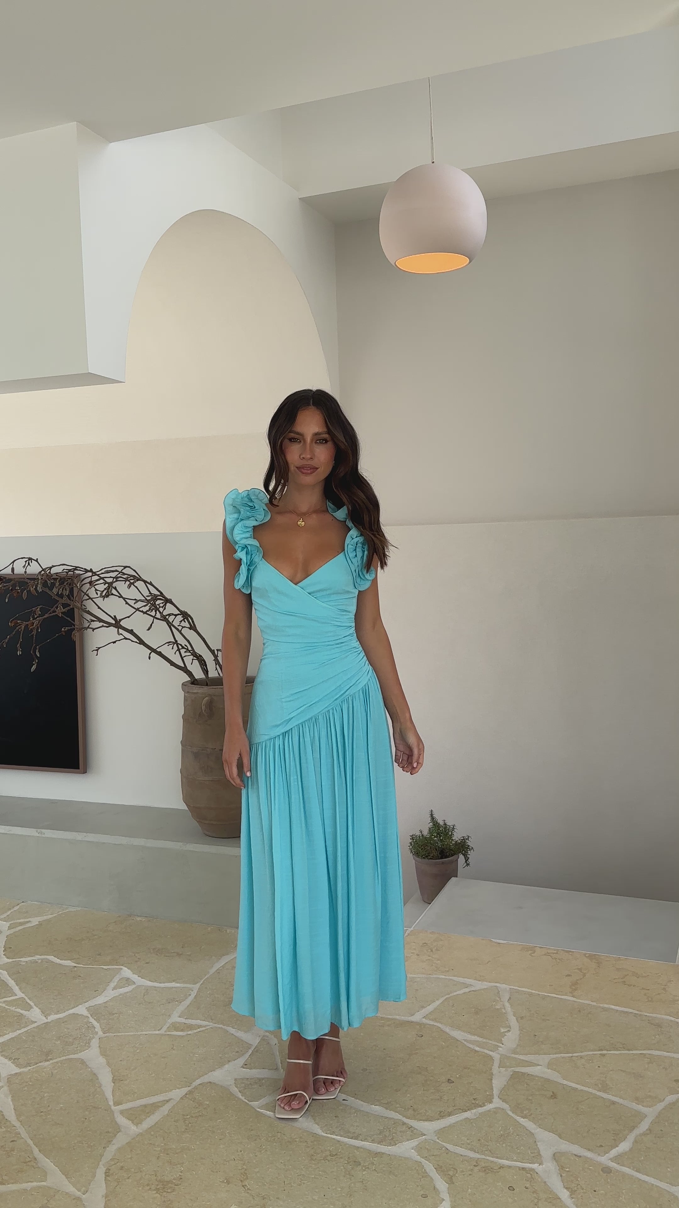 Alma Maxi Dress - Blue