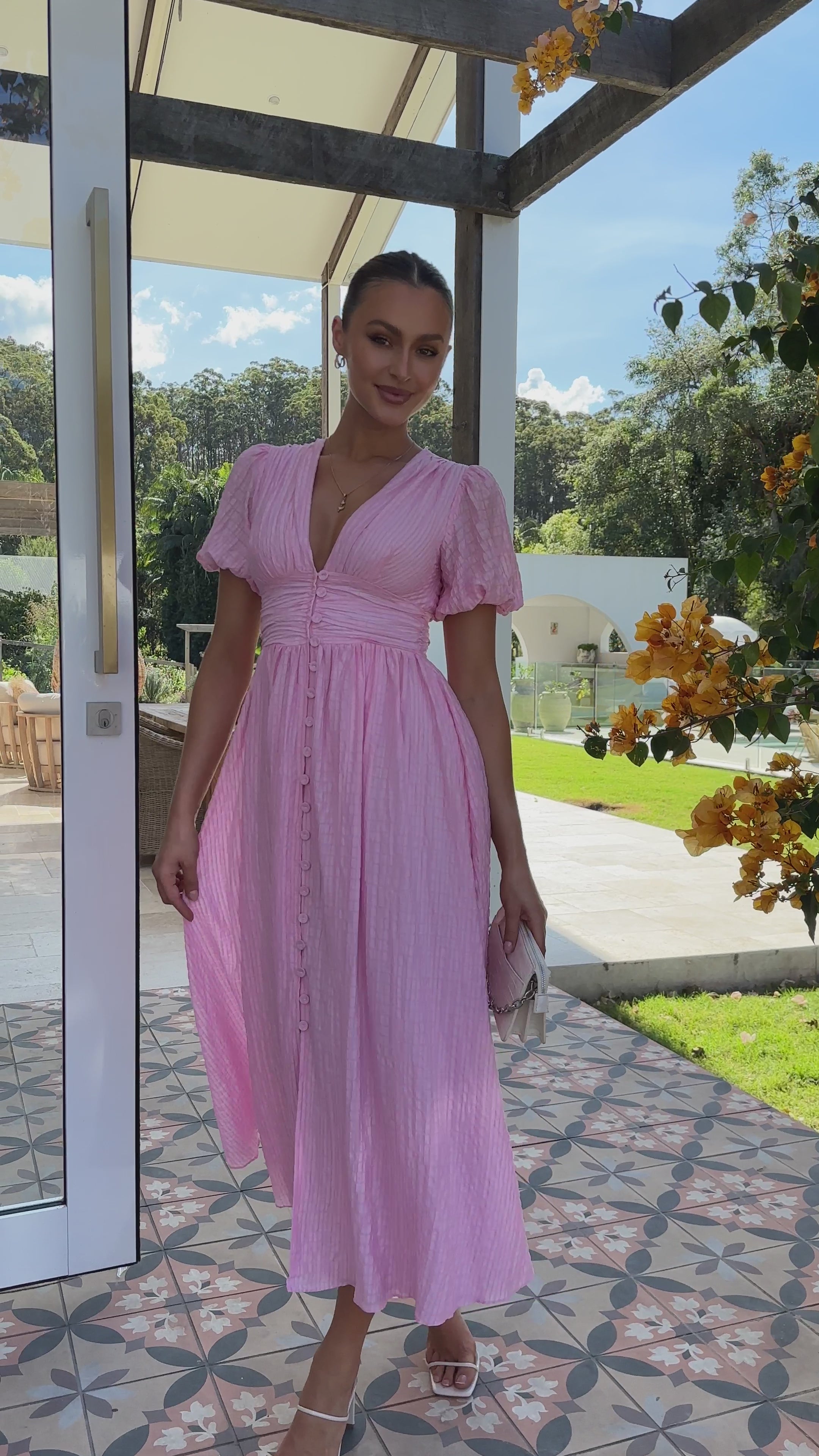 Faiz Maxi Dress - Pink