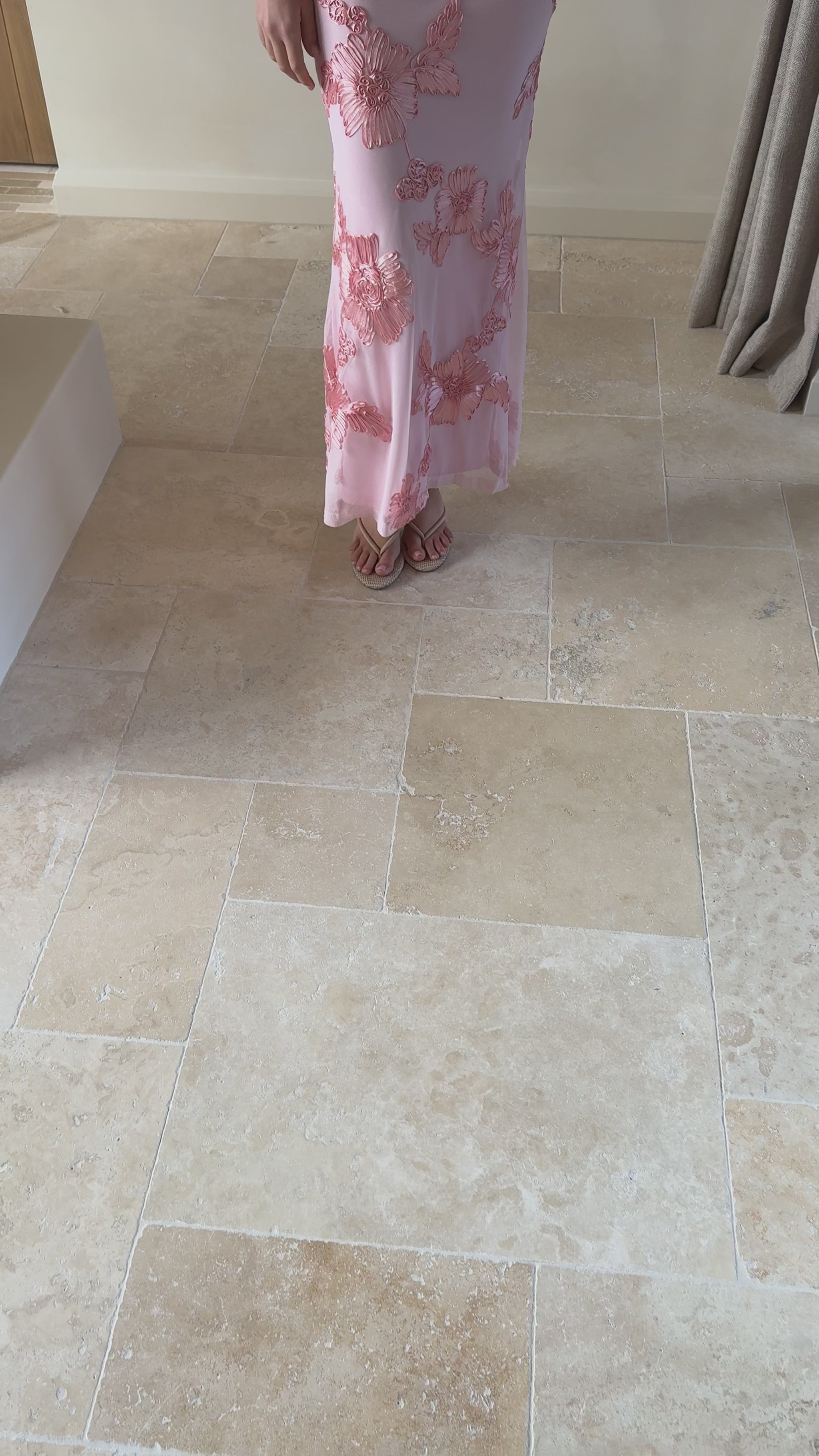 Darlee Maxi Dress - Blush Pink Floral - Billy J