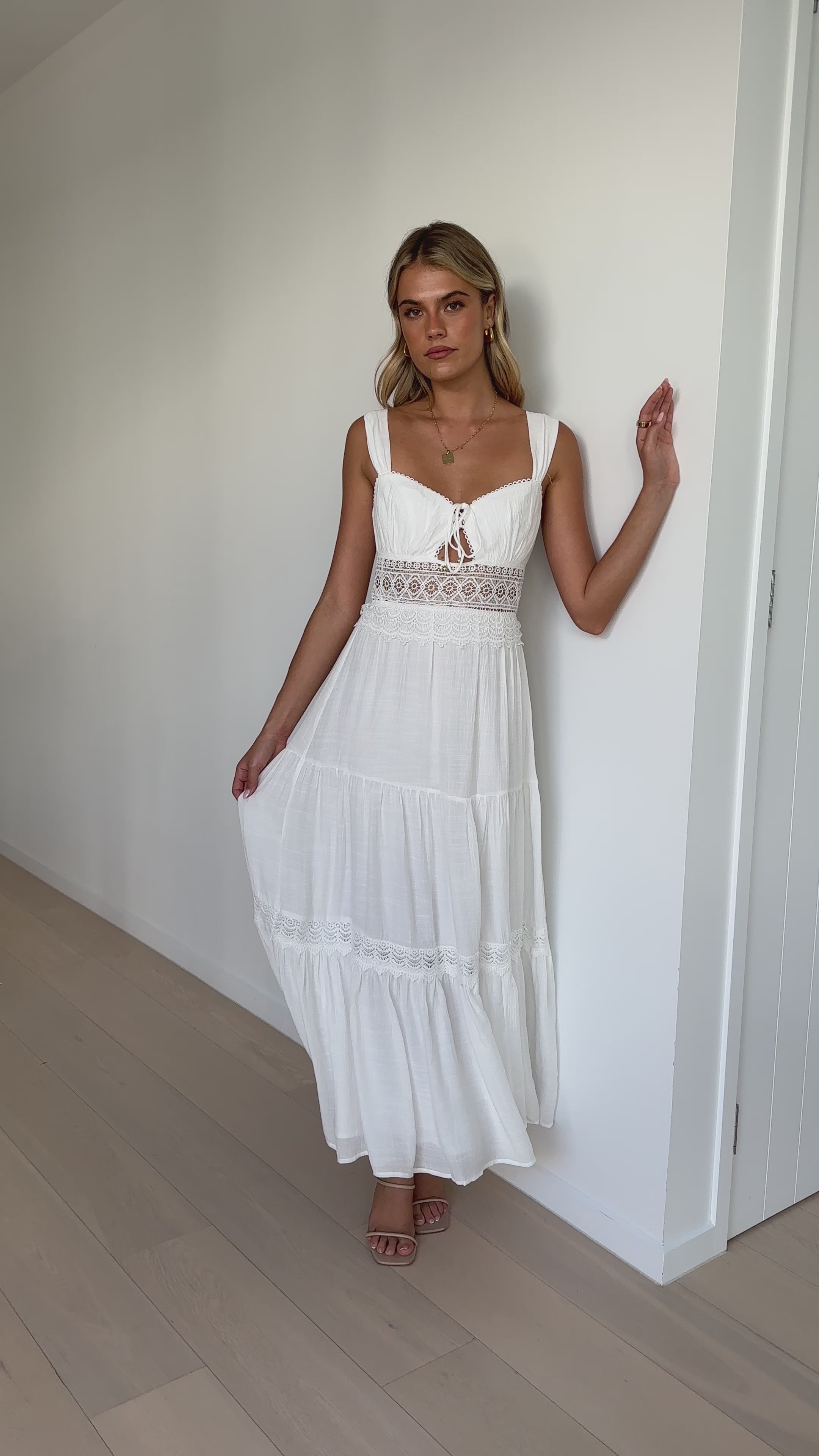 Indie Maxi Dress - White
