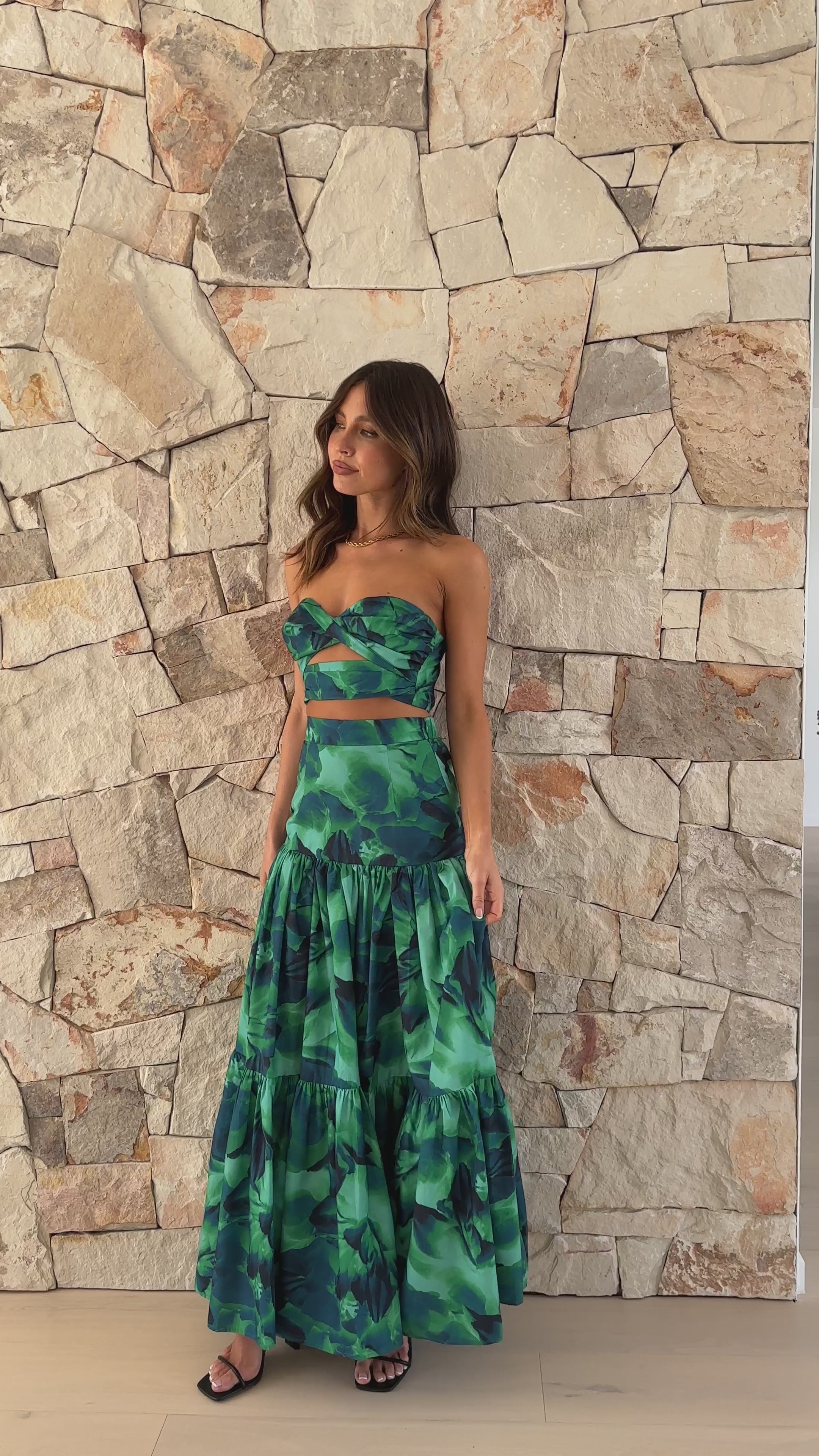 Ayla Calista Skirt - Calista Green