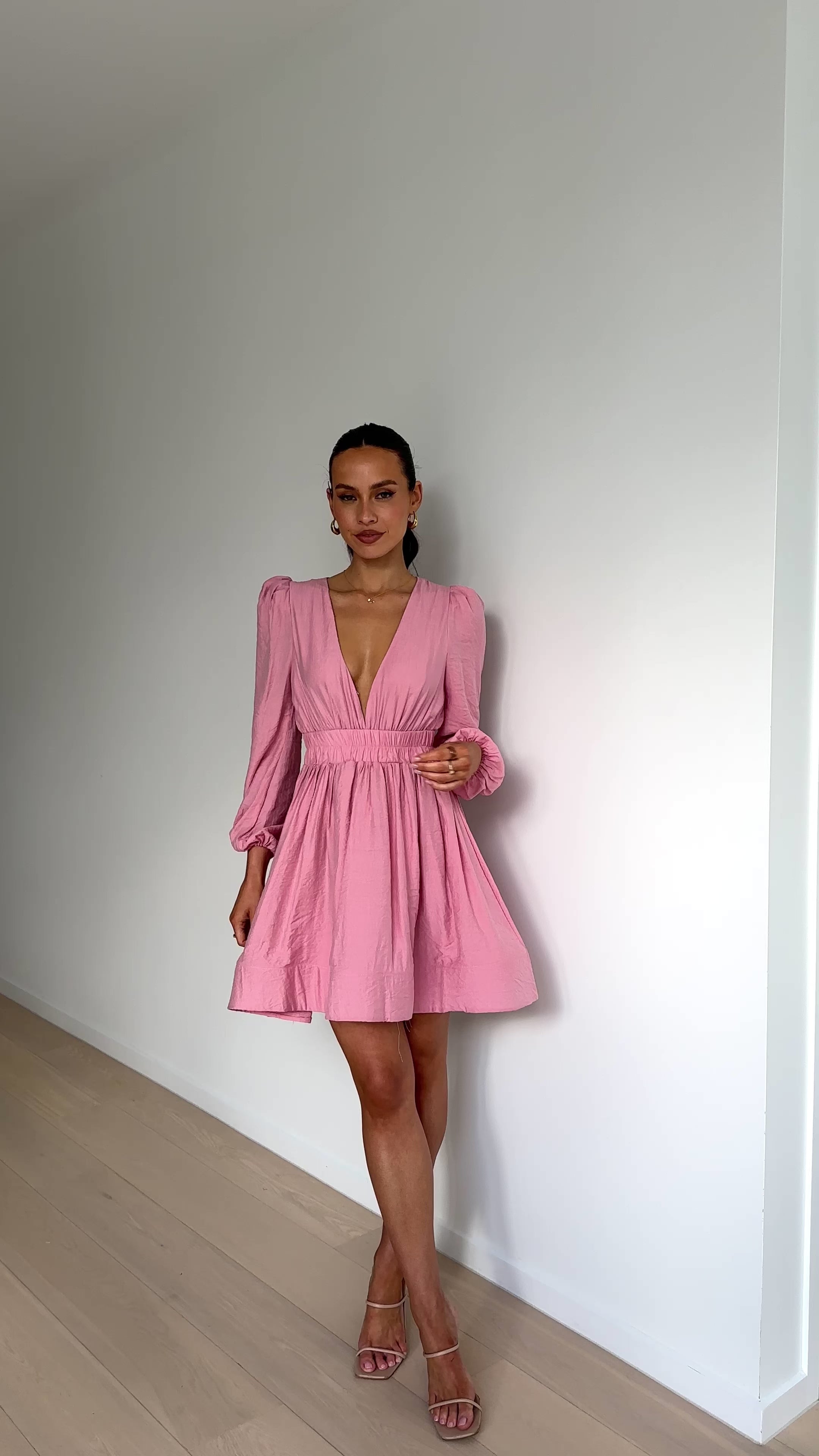 Charlotte Mini Dress - Soft Pink