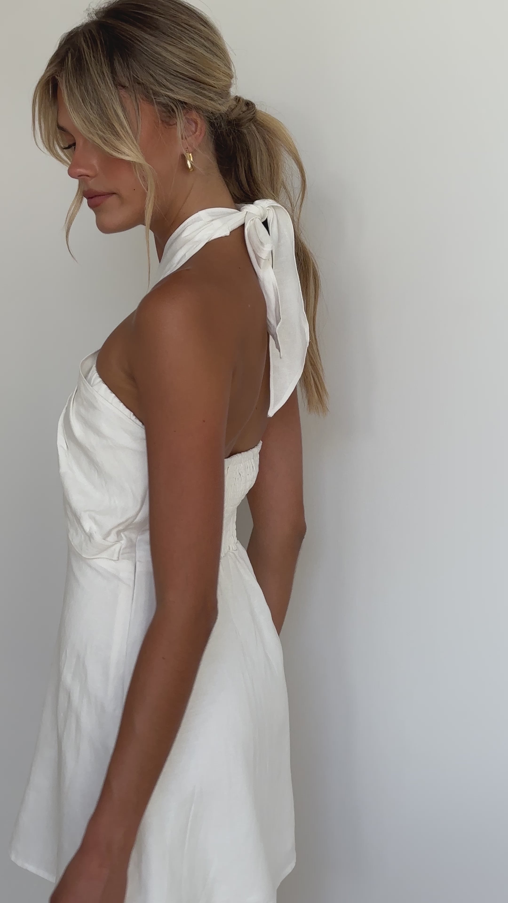 Santina Mini Dress - White