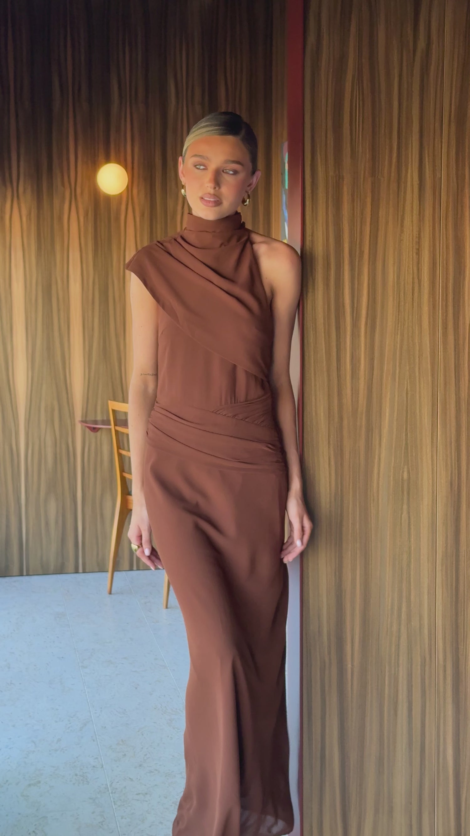 Via Maxi Dress - Chocolate - Billy J