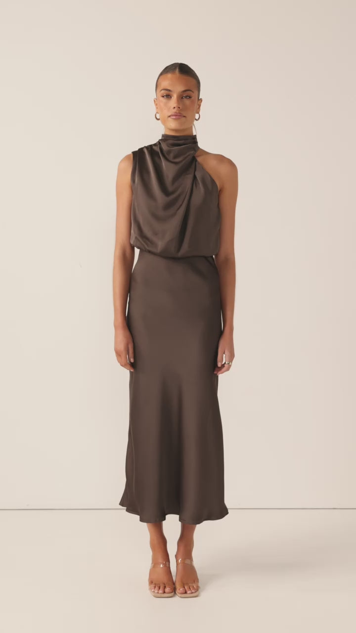 Esther Maxi Dress - Espresso - Billy J