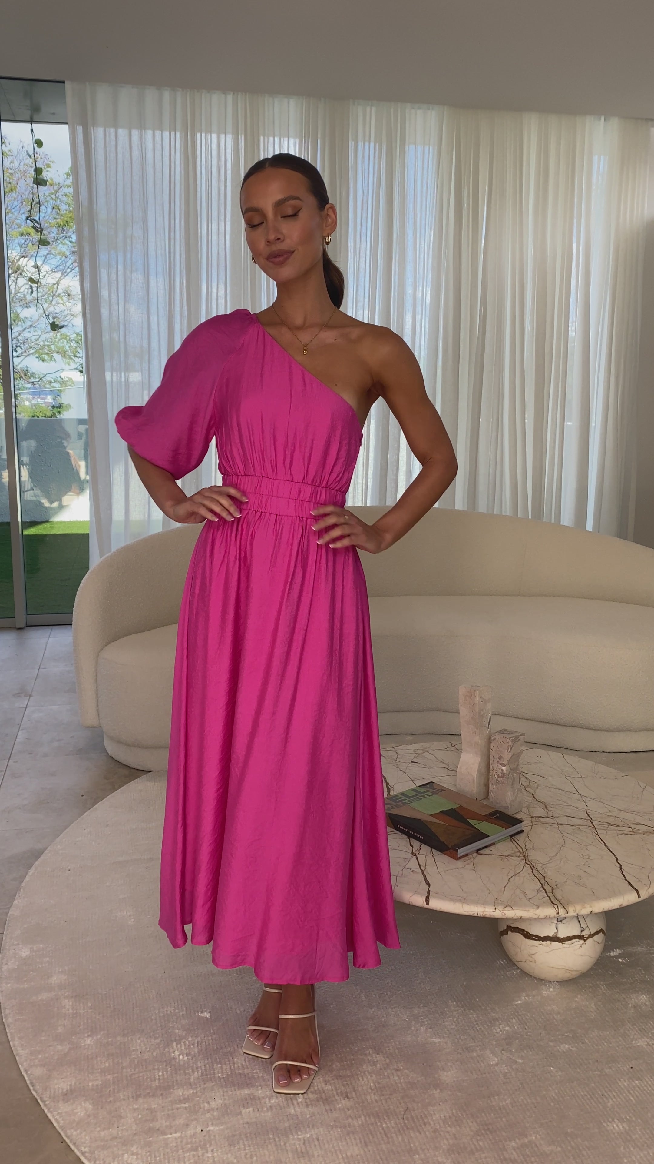 Erica Midi Dress - Pink