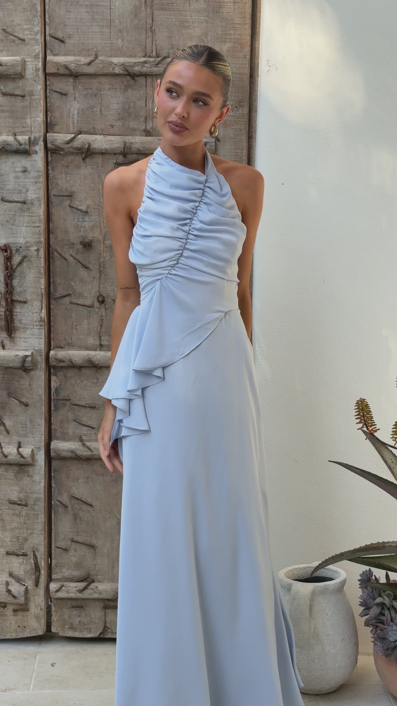 Jas Maxi Dress - Blue - Billy J
