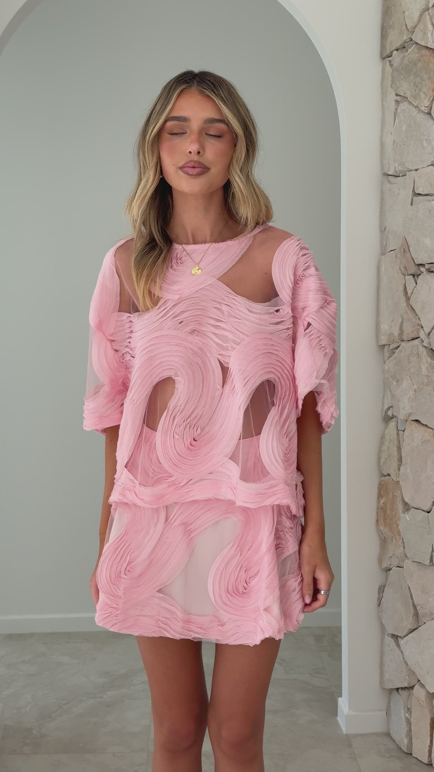 Linnea Mini Skirt - Pink - Billy J