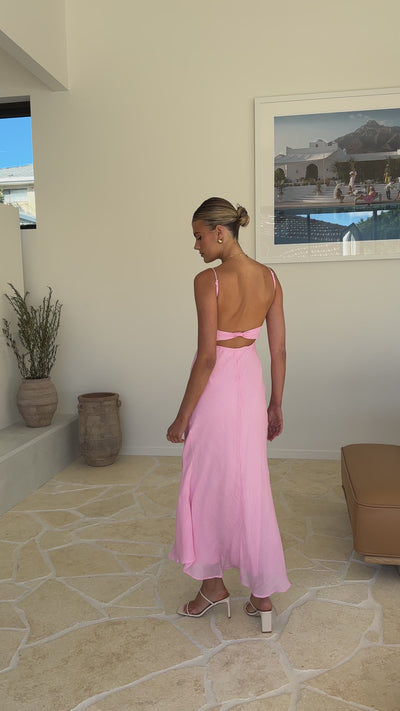 Load and play video in Gallery viewer, Galina Maxi Dress - Pink
