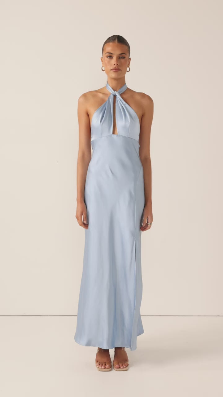 Amalia Maxi Dress - Blue - Billy J