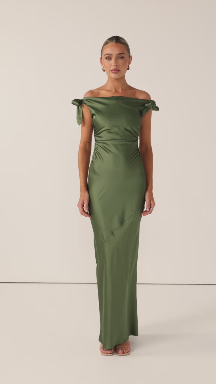 Frida Maxi Dress - Olive - Billy J