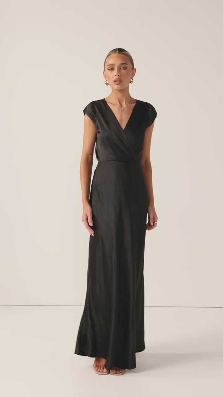 Selma Maxi Dress - Black - Billy J