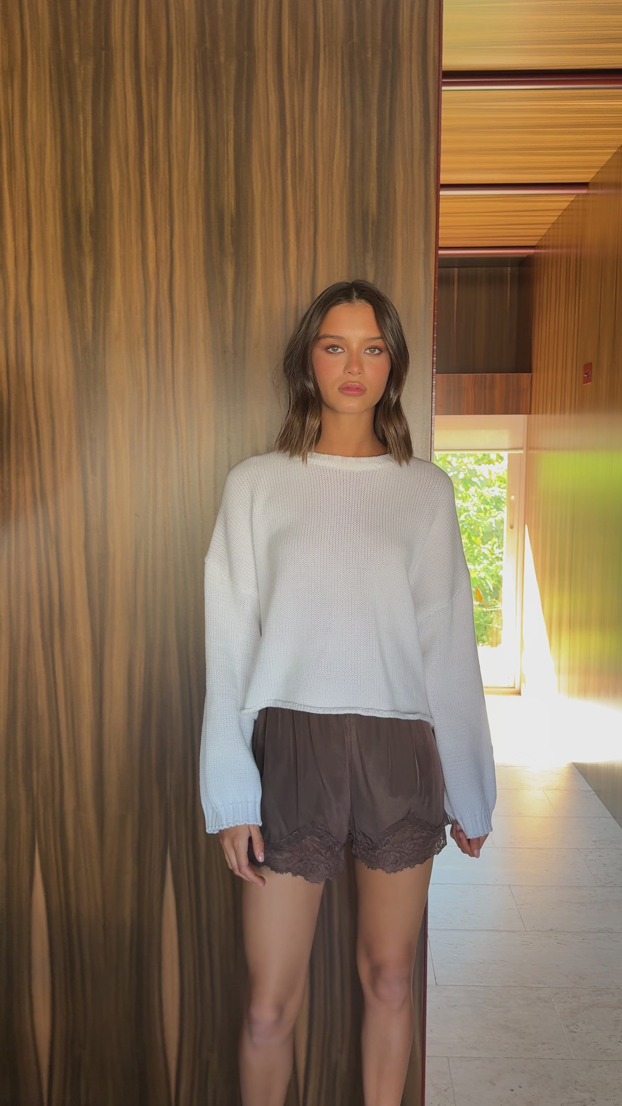 Melbourne Knit Jumper - White - Billy J