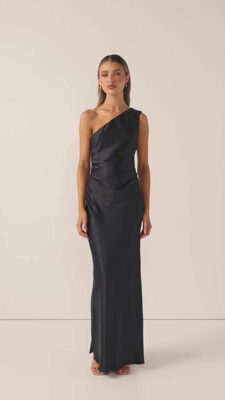Load video: Victoria Maxi Dress - Navy
