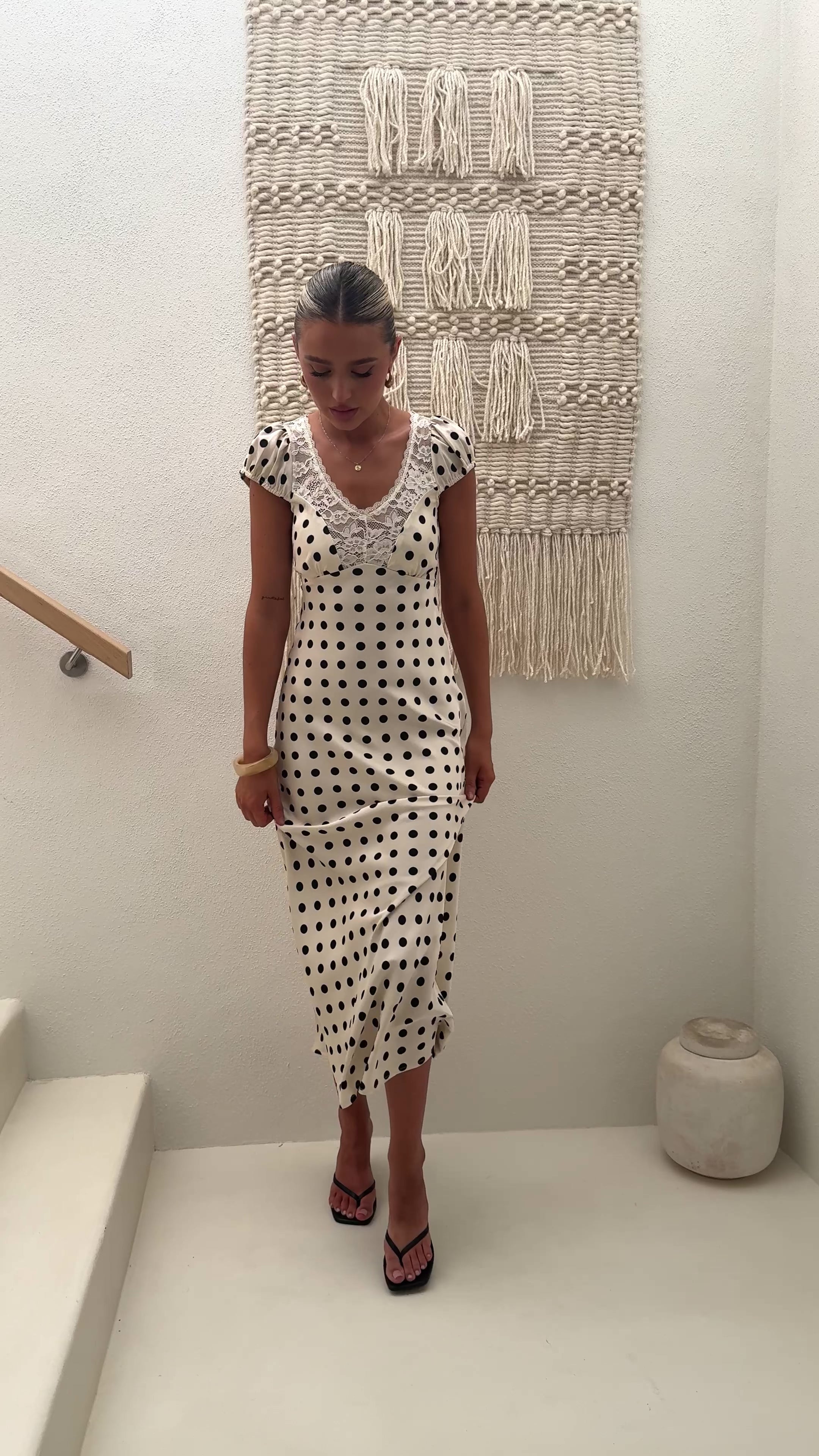 Load video: Esme Maxi Dress - Polka Dot - Billy J