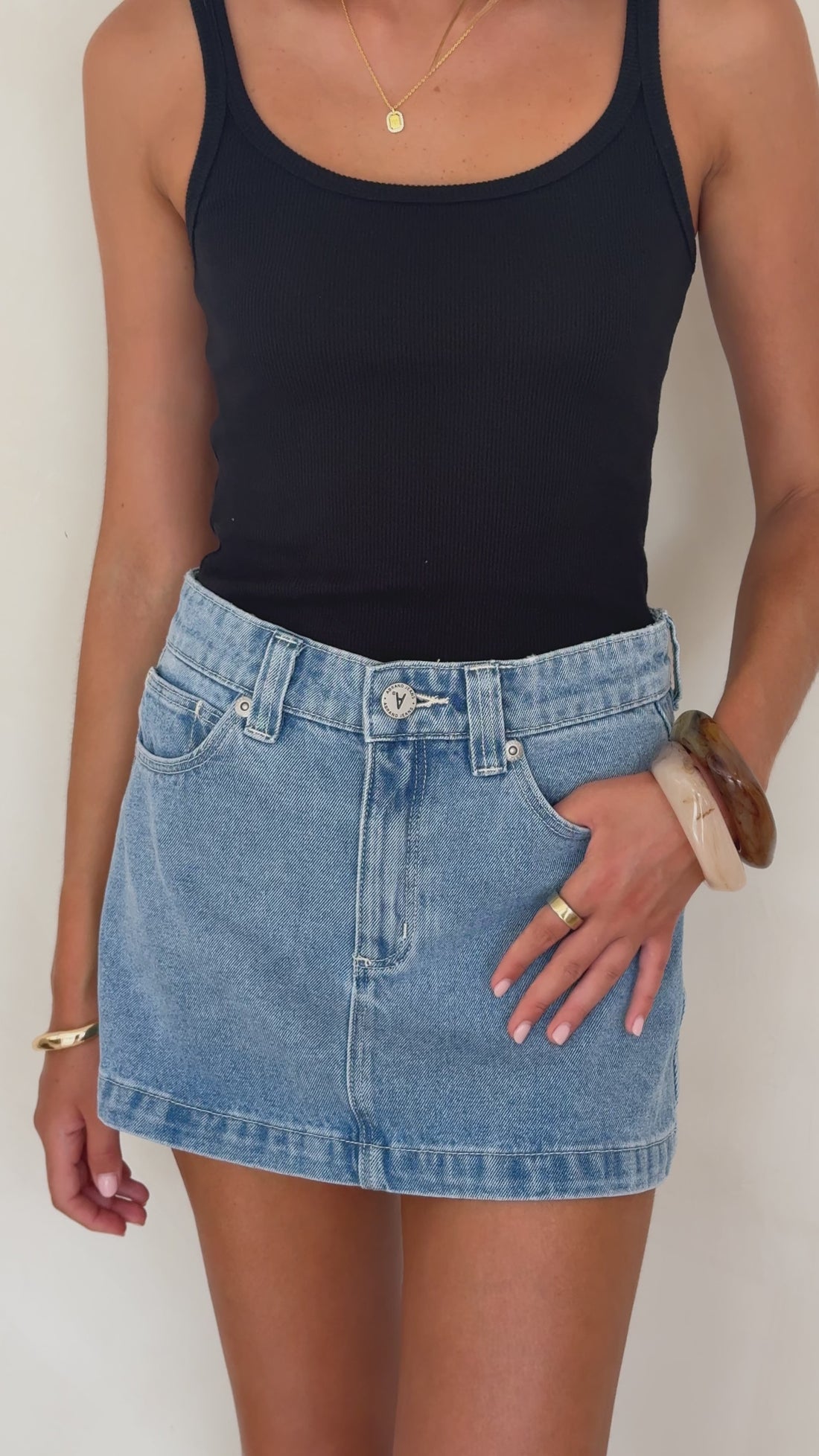 Abrand Aline Mini Skirt - Jordan - Billy J