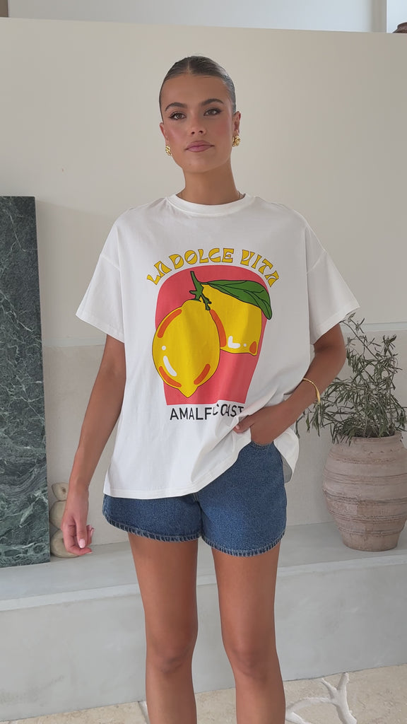 La Dolce Vita Tee - Lemon - Billy J