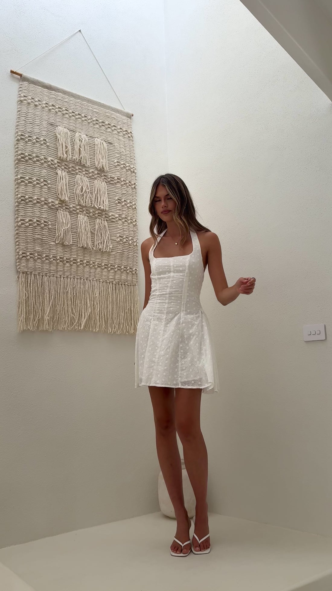 Novella Mini Dress - White main image 0