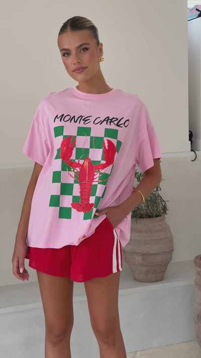 Load and play video in Gallery viewer, Monte Carlo Shirt and Shorts Set - Lobster - Billy J
