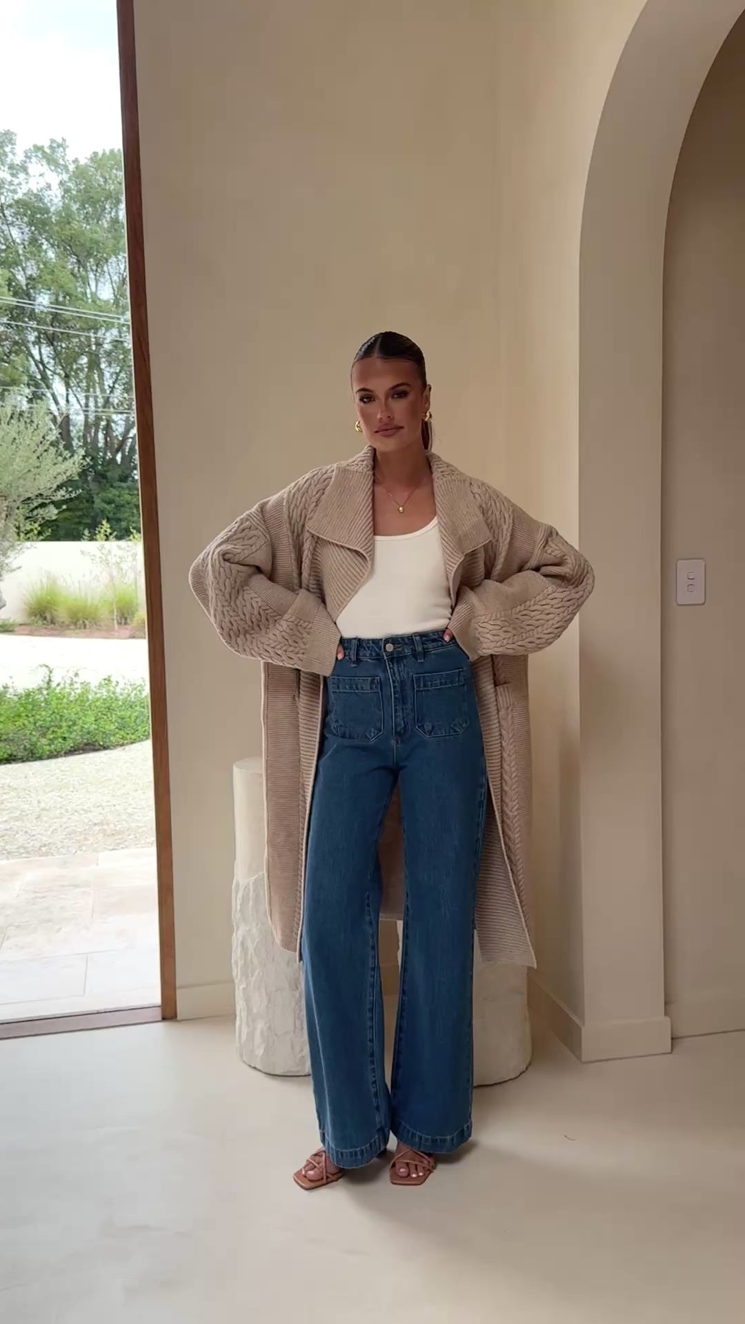 Sana Cardigan - Beige - Billy J