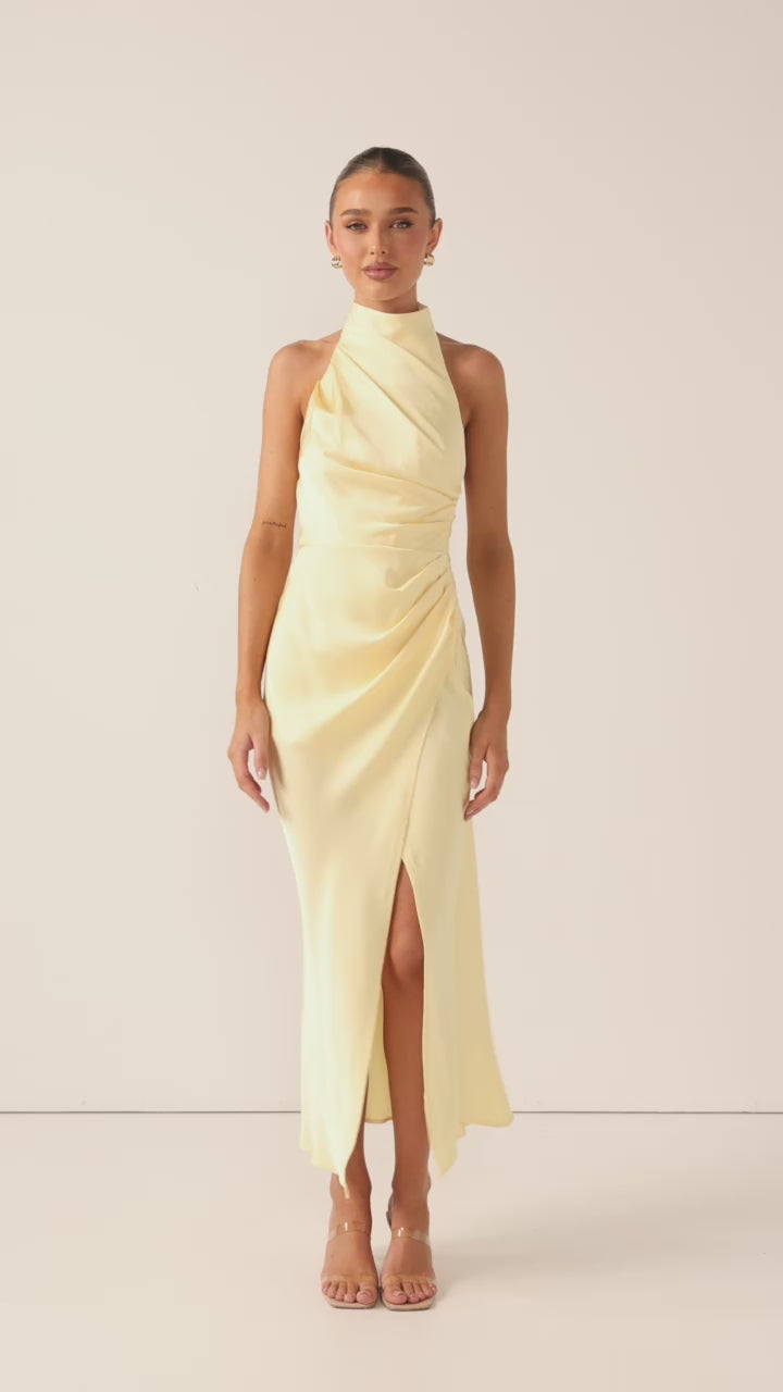 Kendall Maxi Dress - Lemon - Billy J