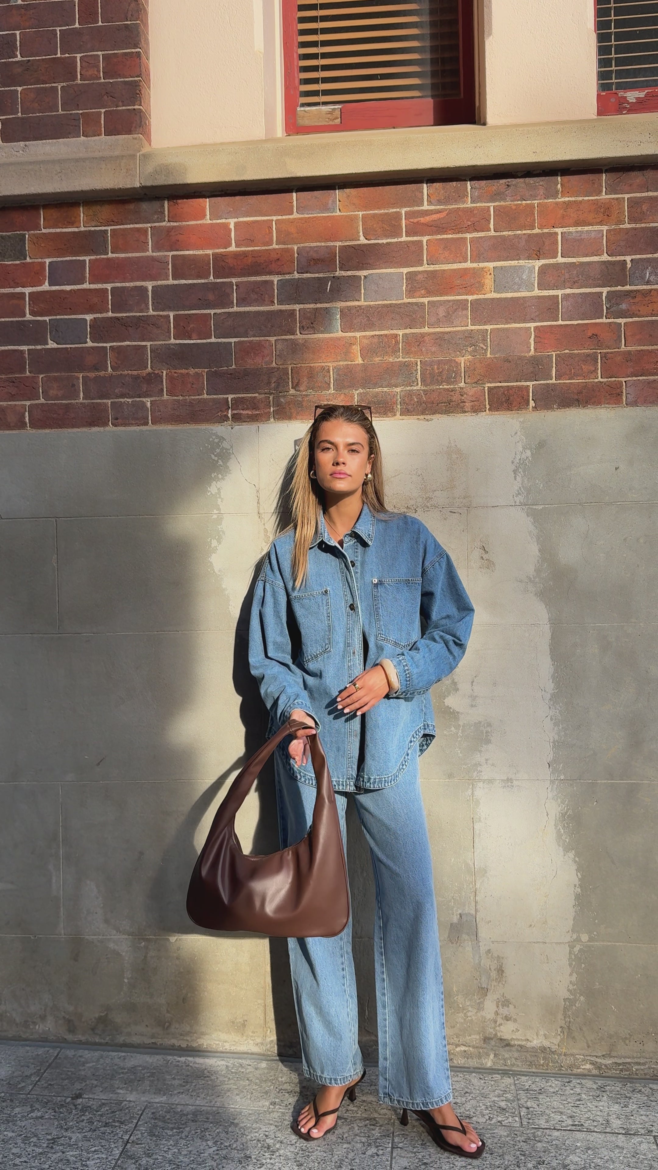 Zaeli Denim Shirt - Mid Blue - Buy Women's Denim - Billy J