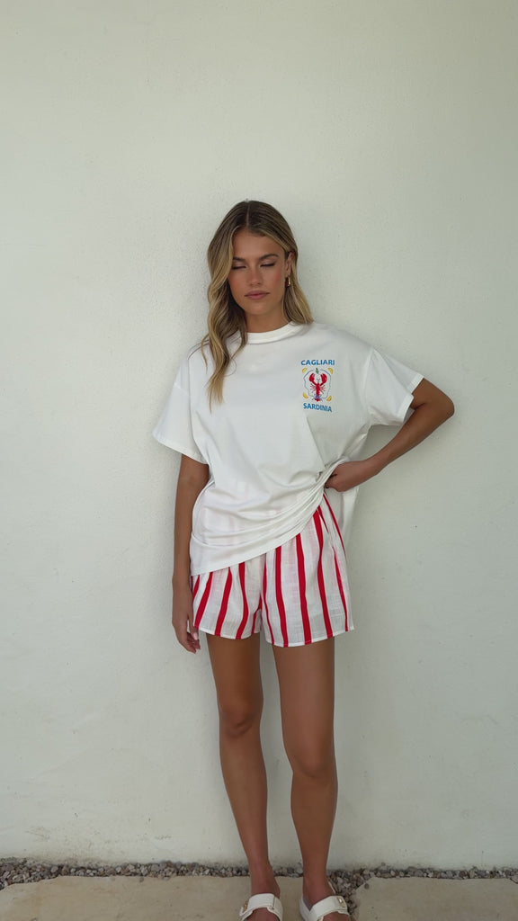 Sardinia Top & Shorts Set - Lobster - Billy J