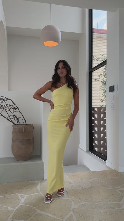 Load and play video in Gallery viewer, Cataleya Maxi Dress - Yellow
